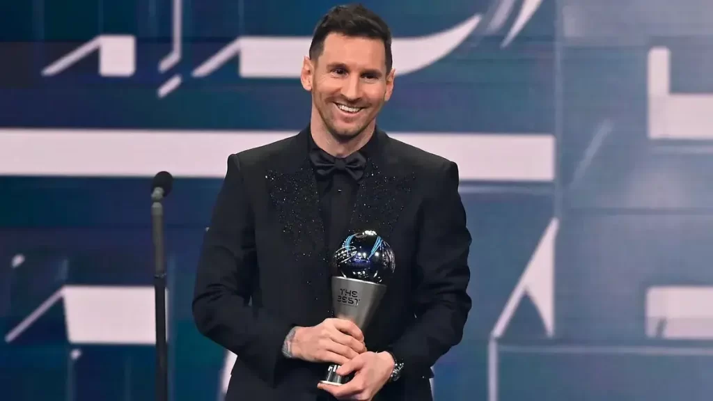 Messi receiving the 2023 FIFA The Best Award since he didn't assist to the 2024 FIFA the Best Men's award