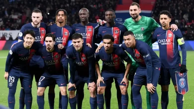 psg squad before a game that helped them crown themself as 2023/24 Ligue 1 Champions