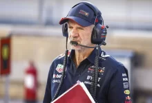 Adrian Newey with his notebook after Red Bull Racing F1 team confirmed his exit in early 2025